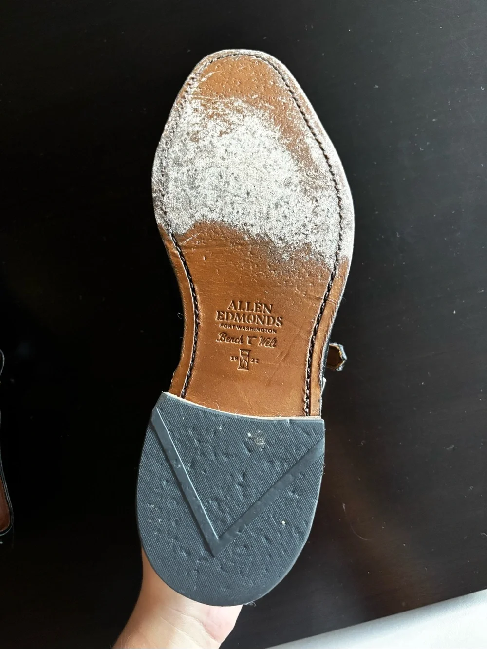 Allen Edmonds Black Leather St. John’s Dress Shoe